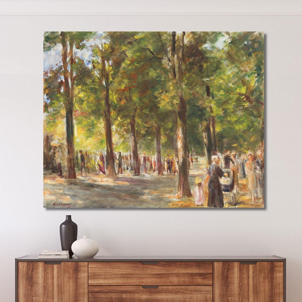 The Great Seestrasse In Wannsee With Walkers Max Liebermann mlb32 canvas print 