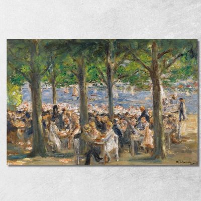 Beer Garden Near The Havel Under Trees Max Liebermann mlb40 canvas print 