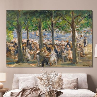 Beer Garden Near The Havel Under Trees Max Liebermann mlb40 canvas print 