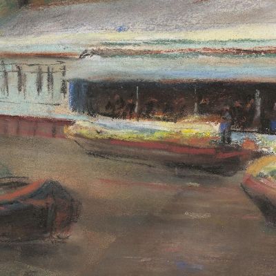 Vegetable Market In Delft Max Liebermann mlb41 canvas print