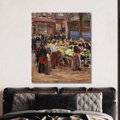 Jewish Street In Amsterdam Max Liebermann mlb43 canvas print 