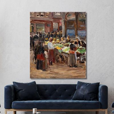 Jewish Street In Amsterdam Max Liebermann mlb43 canvas print 