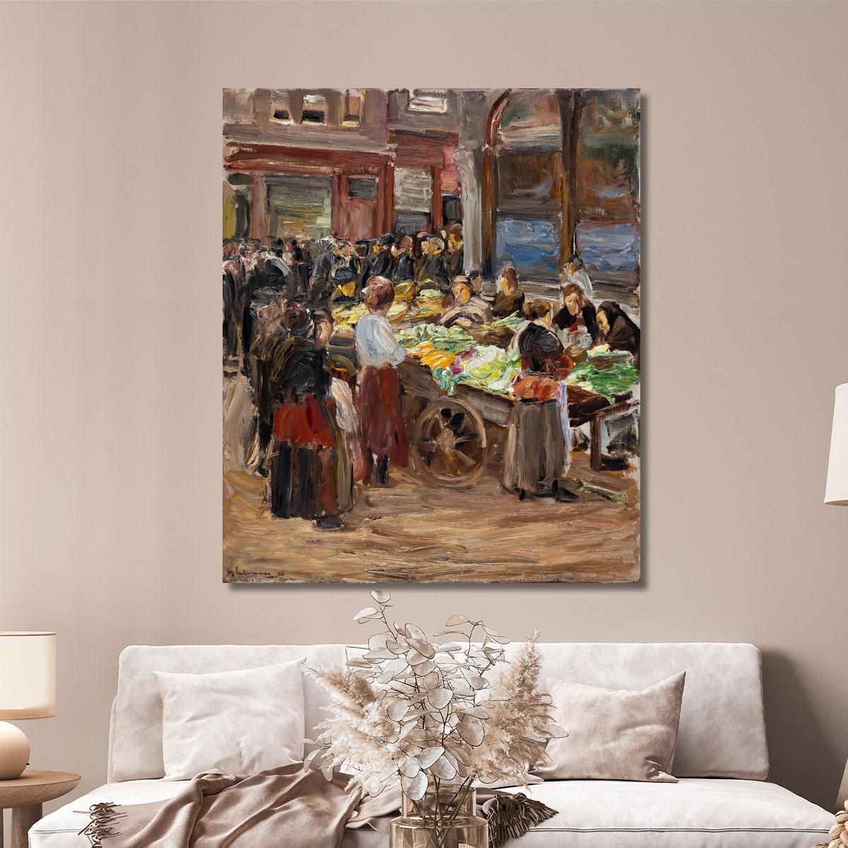Jewish Street In Amsterdam Max Liebermann mlb43 canvas print 