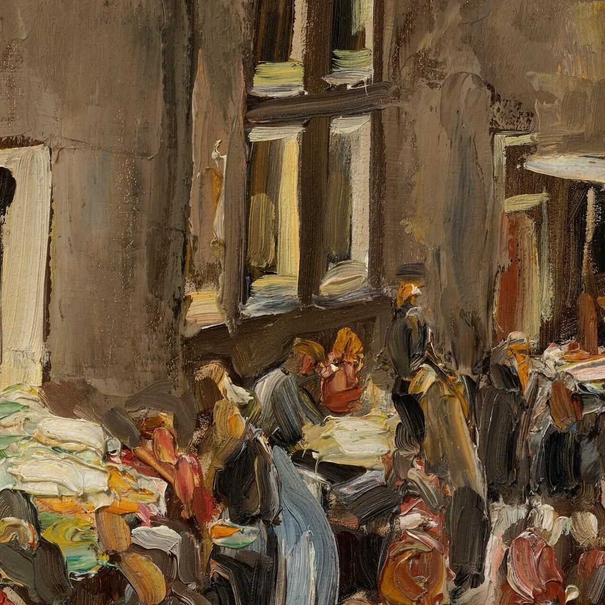 Jewish Alley In Amsterdam Uilenburgersteeg Corner Jodenbreestraat Max Liebermann mlb44 canvas print