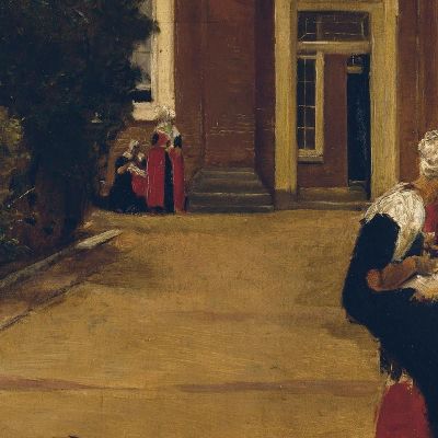 Orphan Girls In Amsterdam Max Liebermann mlb56 canvas print