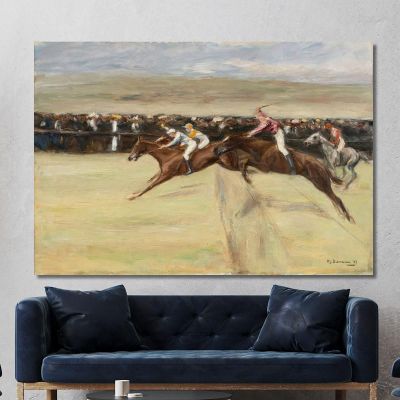 Horse Race In The Cascine Max Liebermann mlb57 canvas print 
