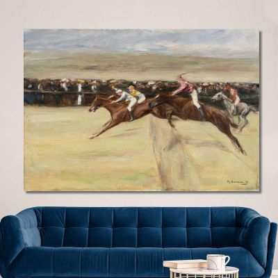Horse Race In The Cascine Max Liebermann mlb57 canvas print 