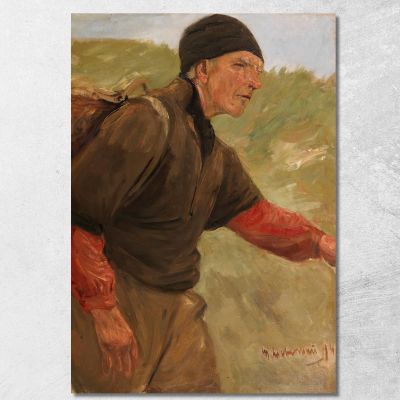 Walking Farmer Max Liebermann mlb72 canvas print 