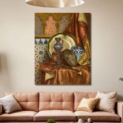 A Still Life With Moroccan Objects Rudolf Ernst rer7 canvas print 