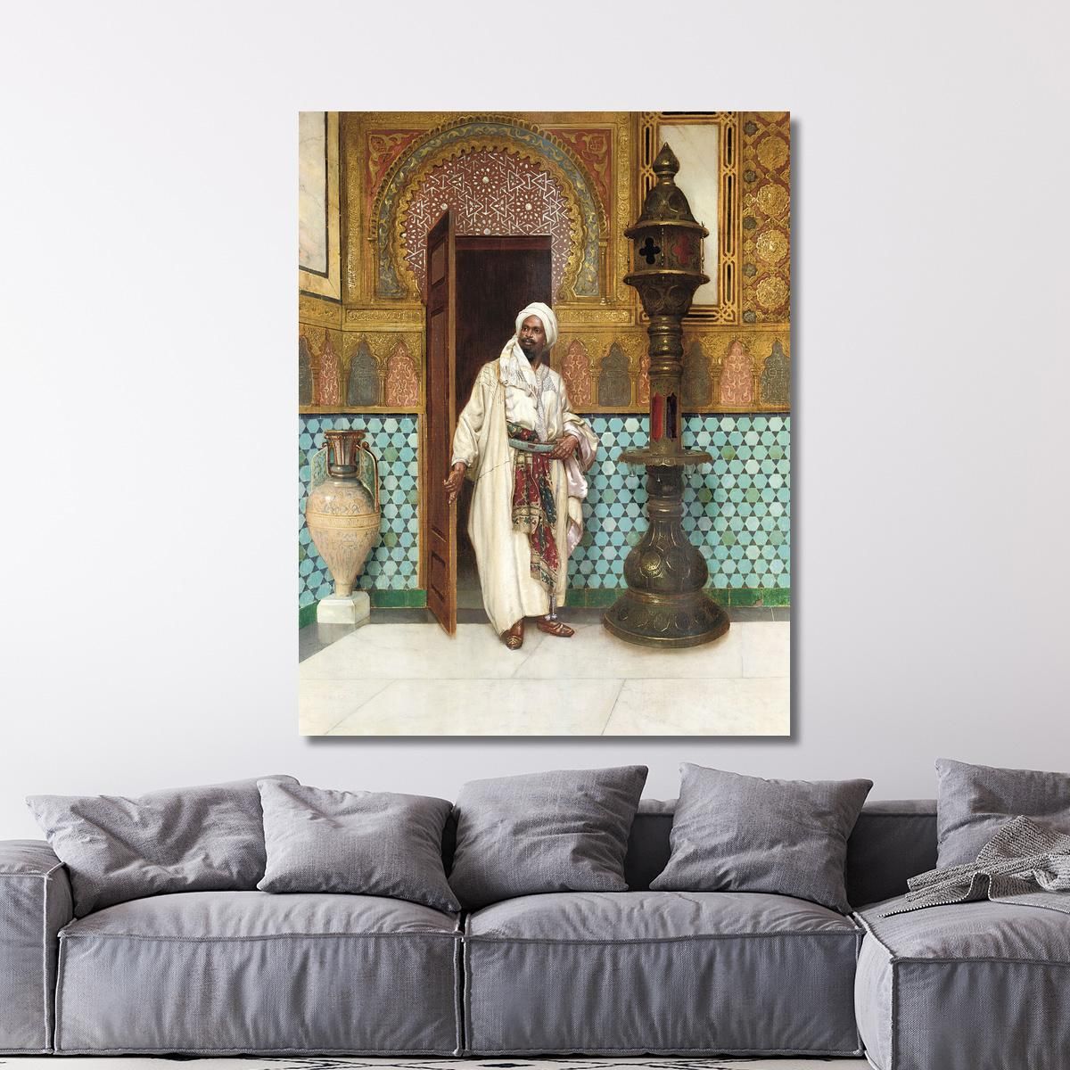An Elegant Chieftain In His Palace Rudolf Ernst rer14 canvas print 