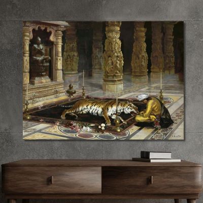 Honoring The Tiger Rudolf Ernst rer20 canvas print 