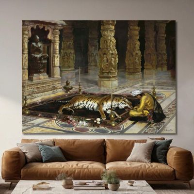 Honoring The Tiger Rudolf Ernst rer20 canvas print 