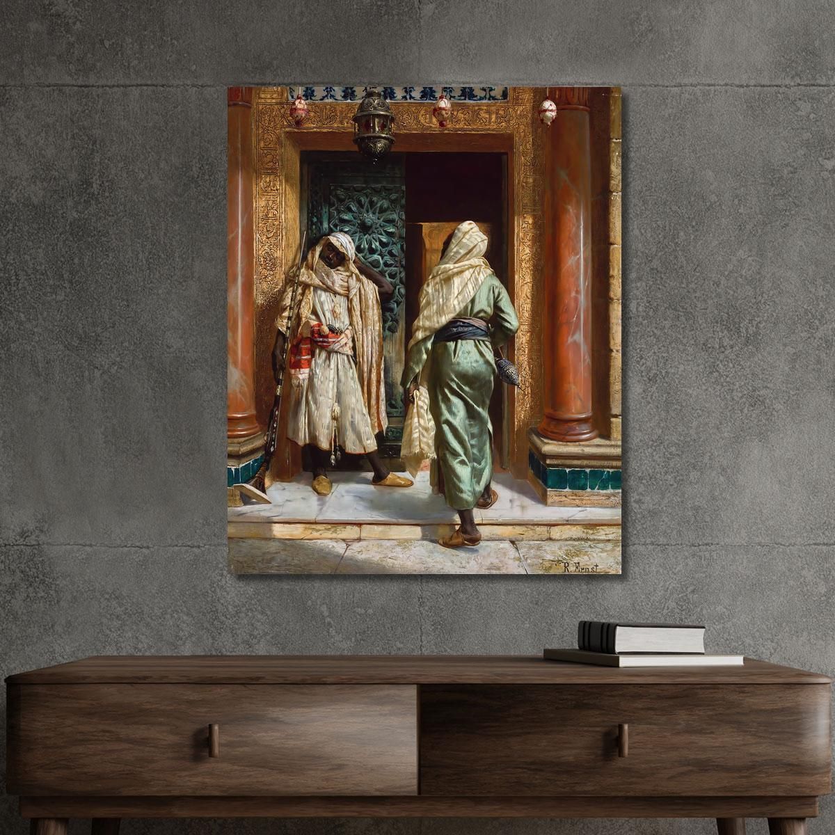 The Dozing Guard Rudolf Ernst rer41 canvas print 