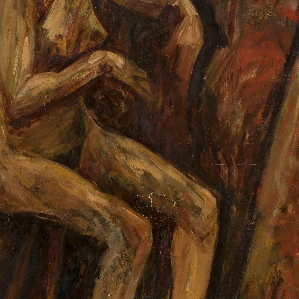 Nude Of A Seated Woman Tadeusz Makowski tmk4 canvas print