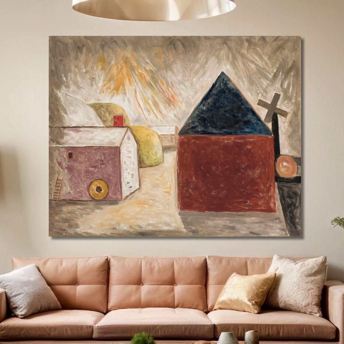 Backyard In The Sunshine Tadeusz Makowski tmk7 canvas print 