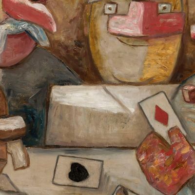 Card Game Tadeusz Makowski tmk23 canvas print
