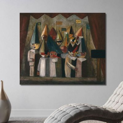 Children'S Theatre Tadeusz Makowski tmk32 canvas print 
