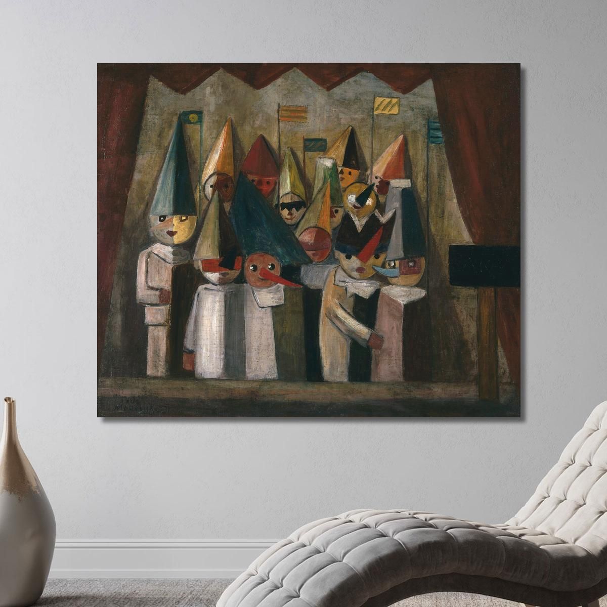 Children'S Theatre Tadeusz Makowski tmk32 canvas print 