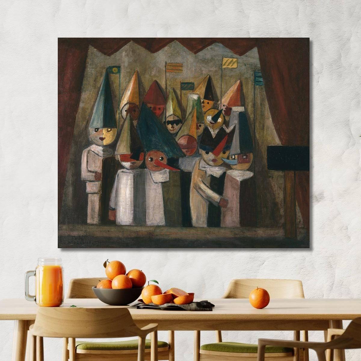 Children'S Theatre Tadeusz Makowski tmk32 canvas print 