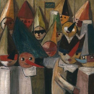 Children'S Theatre Tadeusz Makowski tmk32 canvas print