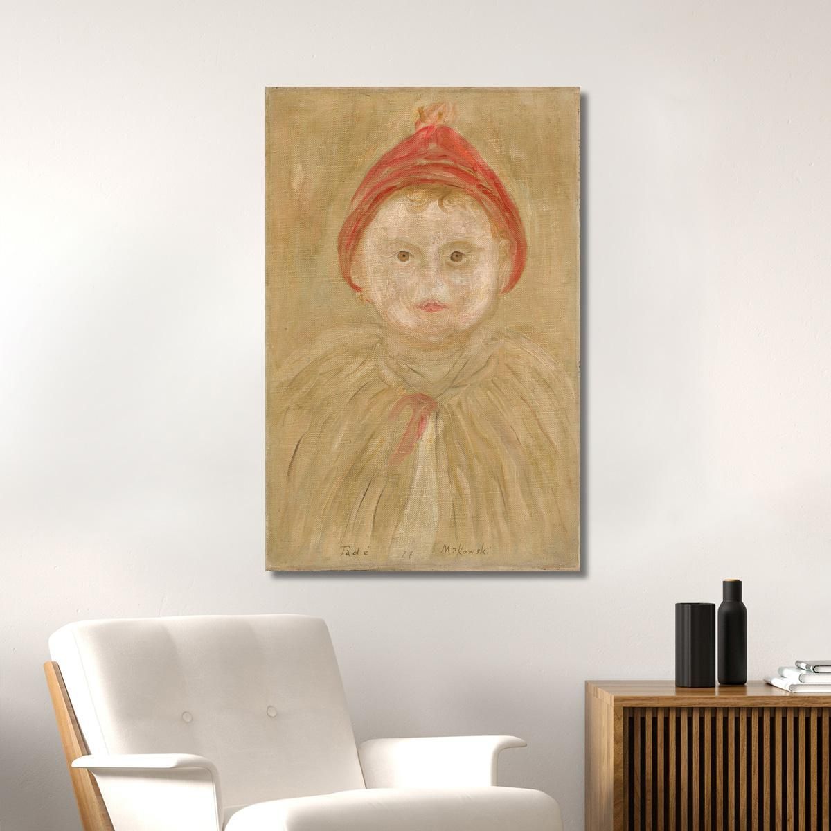 Child In A Cape Tadeusz Makowski tmk40 canvas print 