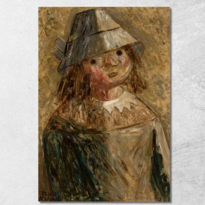 Girl In A Hat Tadeusz Makowski tmk46 canvas print 