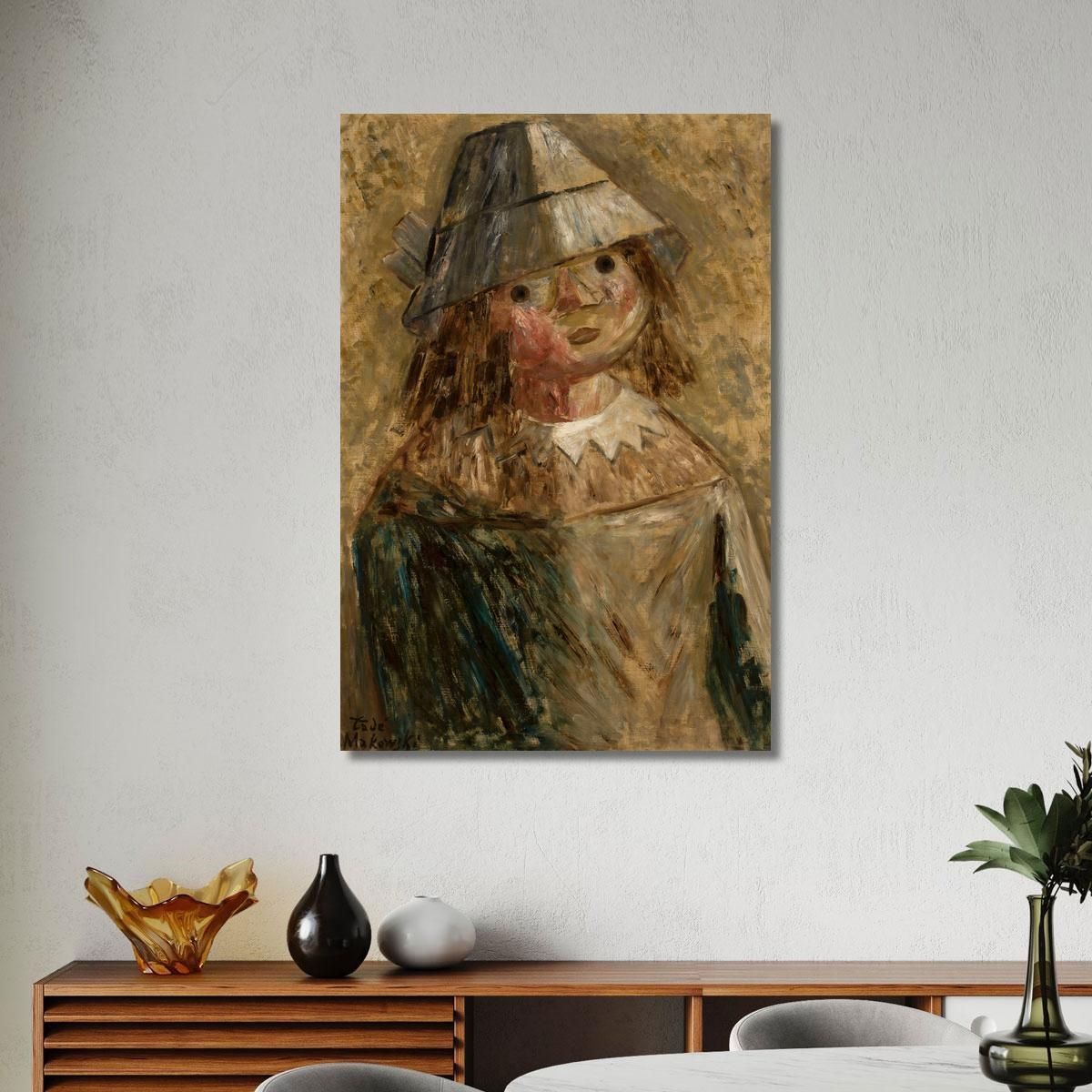 Girl In A Hat Tadeusz Makowski tmk46 canvas print 