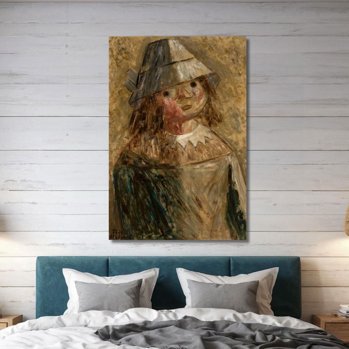 Girl In A Hat Tadeusz Makowski tmk46 canvas print 