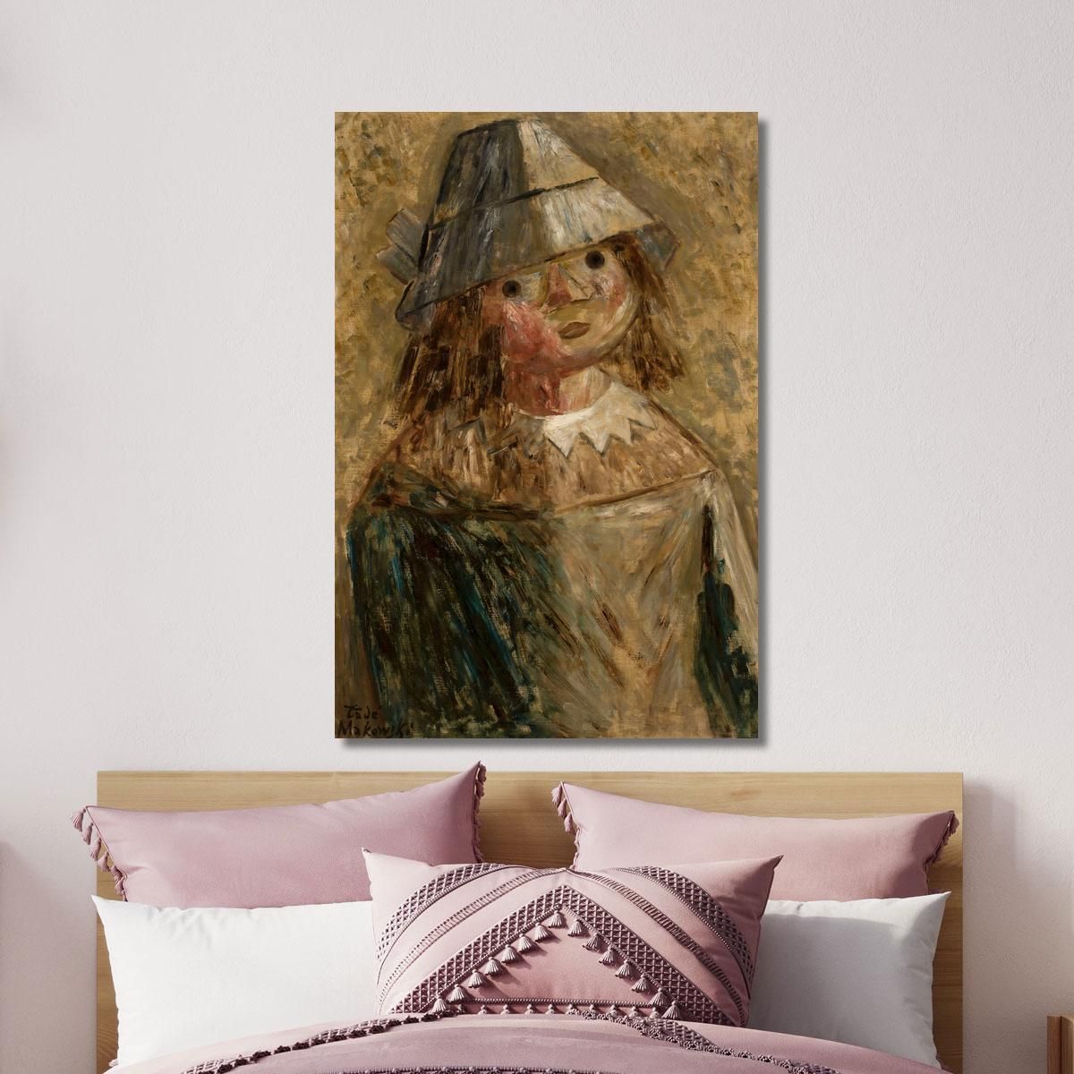 Girl In A Hat Tadeusz Makowski tmk46 canvas print 