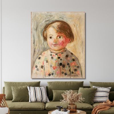 Girl With A Rosy Cheek Tadeusz Makowski tmk52 canvas print 