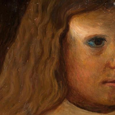 Head Of A Little Girl With Unloosed Hair Tadeusz Makowski tmk78 canvas print