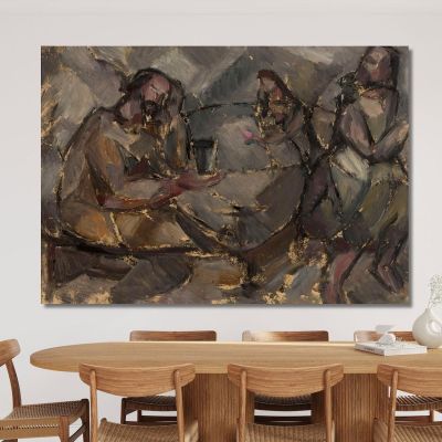 In A Wine Bar Tadeusz Makowski tmk85 canvas print 
