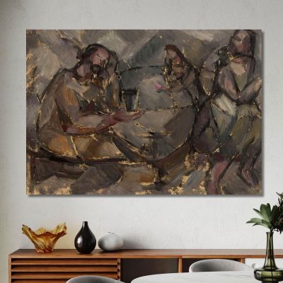 In A Wine Bar Tadeusz Makowski tmk85 canvas print 