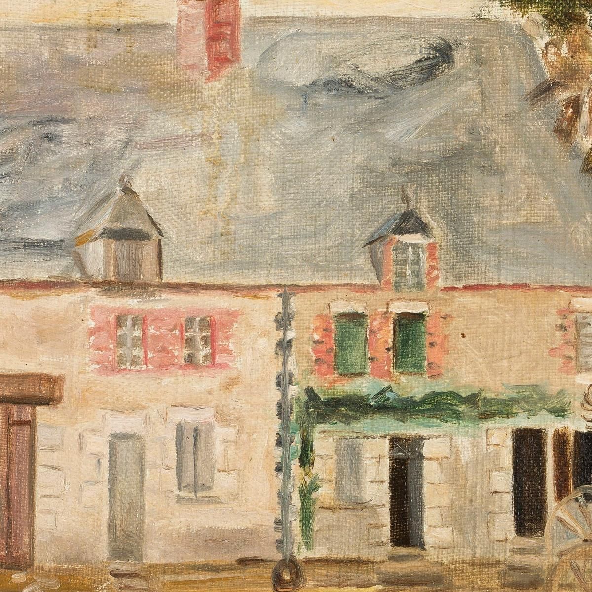 Wheelwright In Front Of A House Tadeusz Makowski tmk88 canvas print