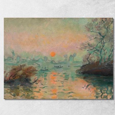 Landscape At Sunset Tadeusz Makowski tmk93 canvas print 