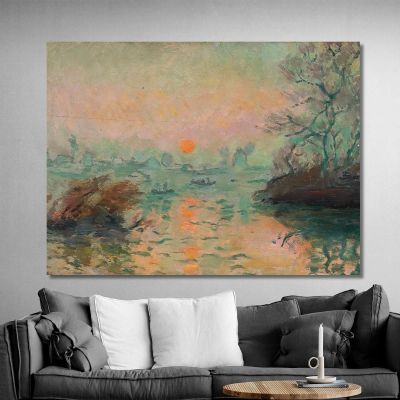 Landscape At Sunset Tadeusz Makowski tmk93 canvas print 