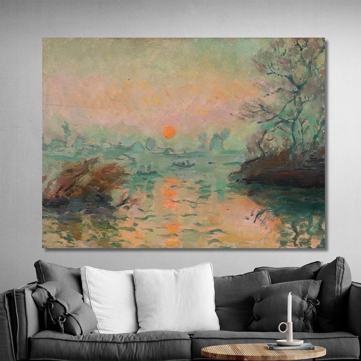 Landscape At Sunset Tadeusz Makowski tmk93 canvas print 