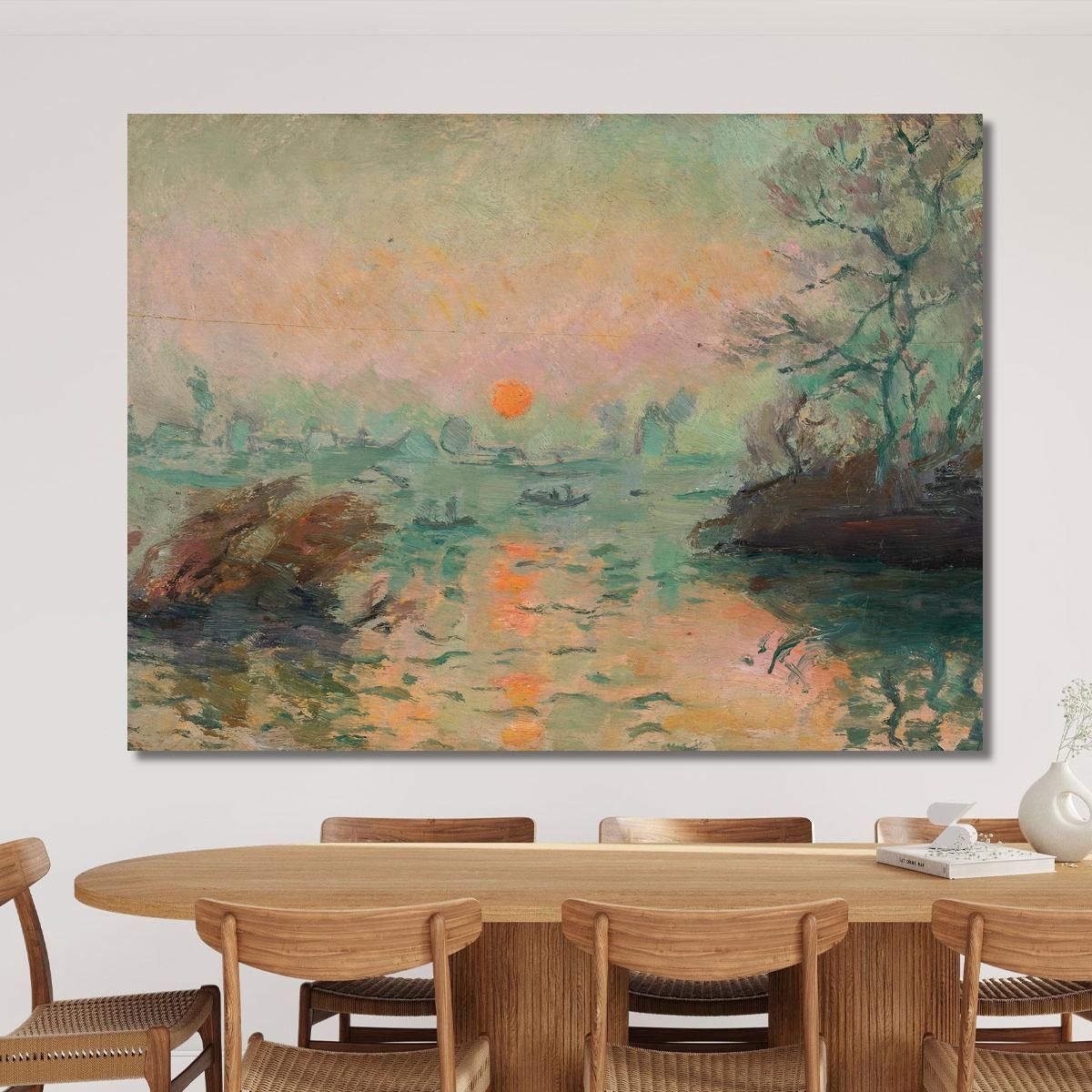 Landscape At Sunset Tadeusz Makowski tmk93 canvas print 
