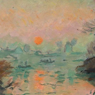 Landscape At Sunset Tadeusz Makowski tmk93 canvas print