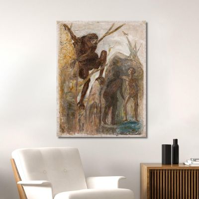 Landscape With A Monkey Tadeusz Makowski tmk96 canvas print 