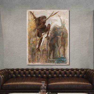 Landscape With A Monkey Tadeusz Makowski tmk96 canvas print 