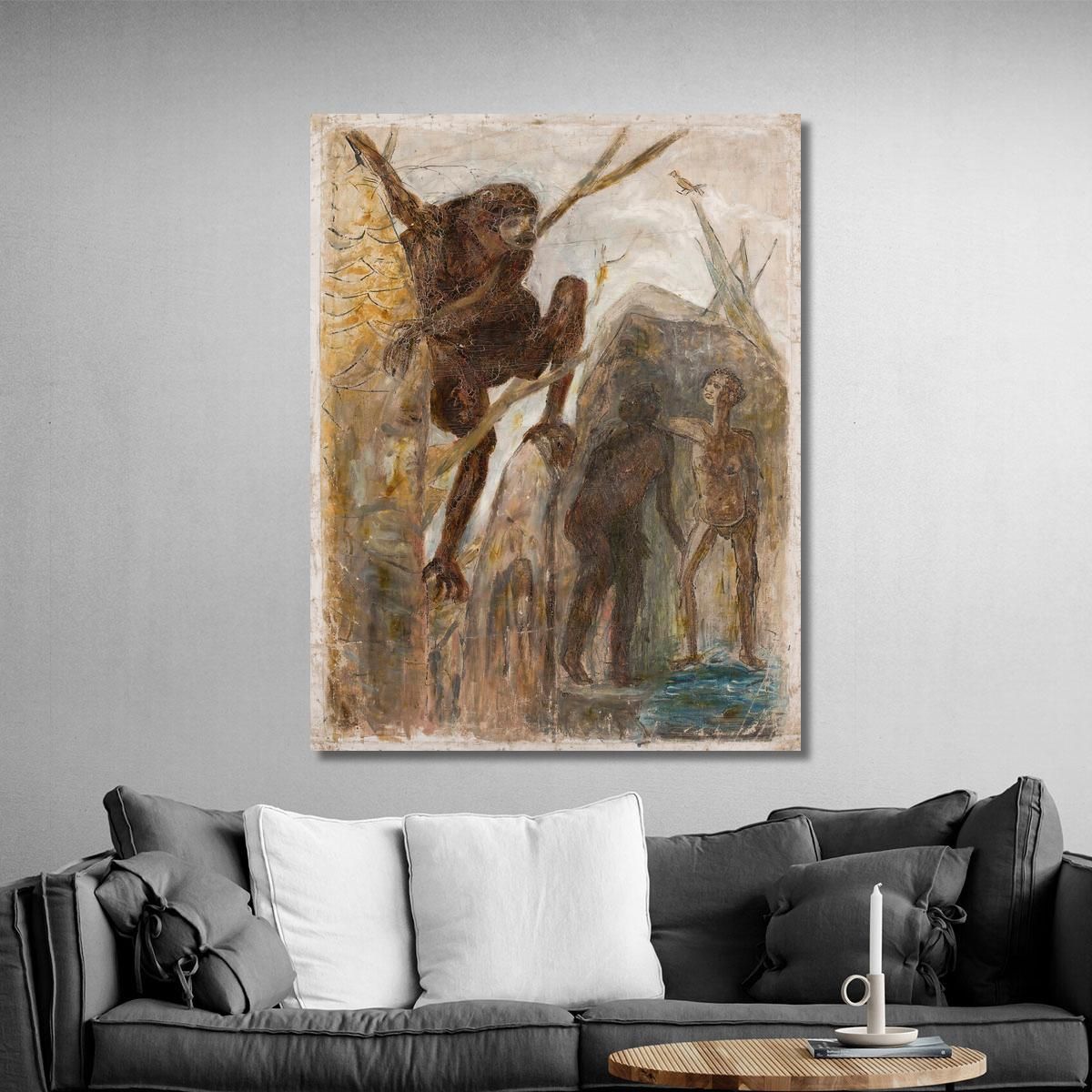 Landscape With A Monkey Tadeusz Makowski tmk96 canvas print 