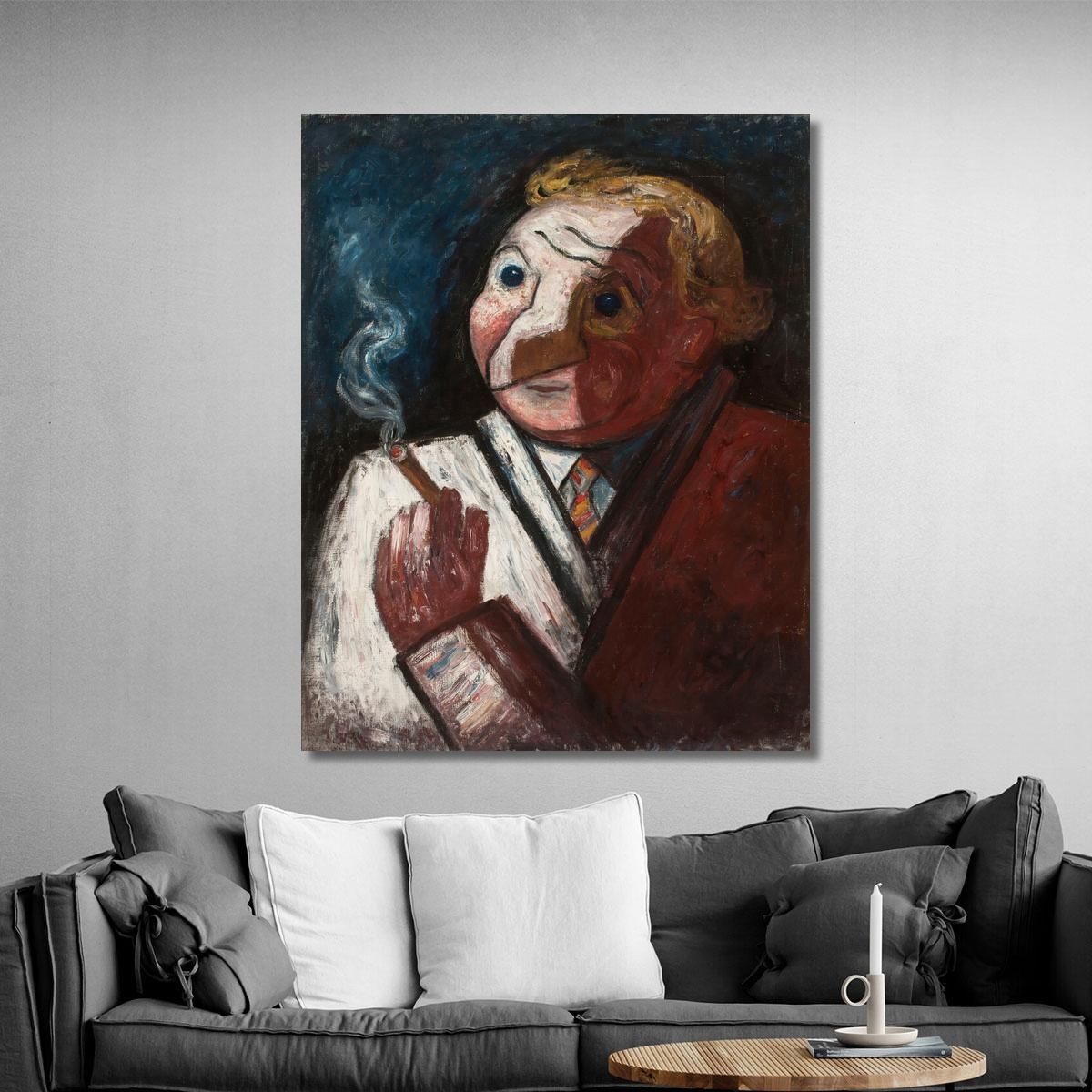 Man With A Cigar – Stephane Manier Tadeusz Makowski tmk114 canvas print 