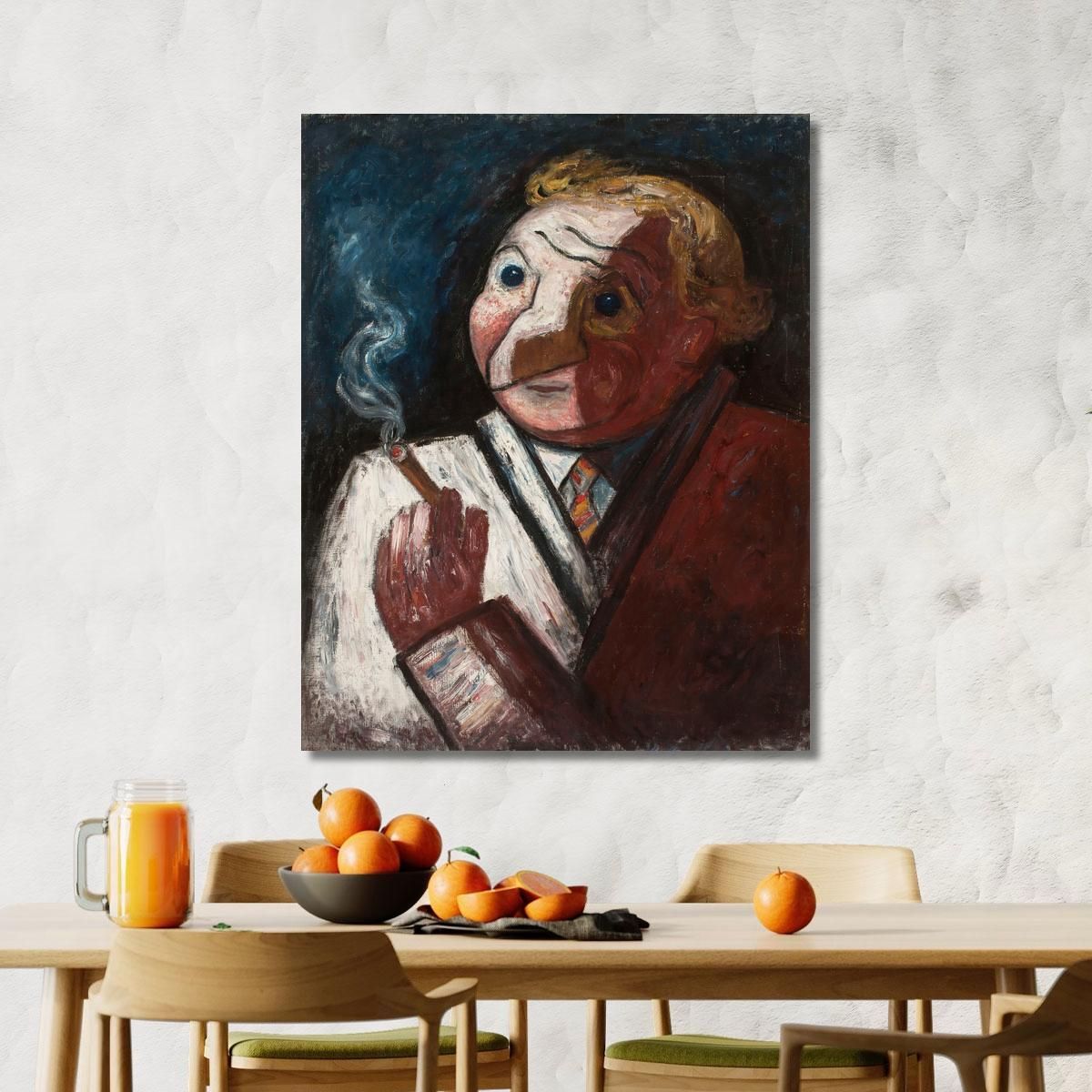 Man With A Cigar – Stephane Manier Tadeusz Makowski tmk114 canvas print 