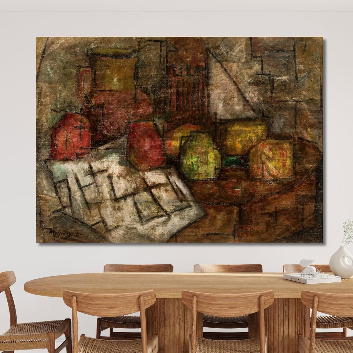 Still Life With Pitcher And Fruits Tadeusz Makowski tmk115 canvas print 