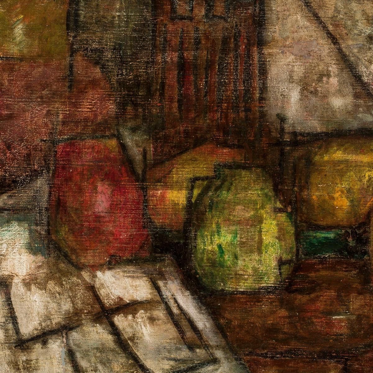 Still Life With Pitcher And Fruits Tadeusz Makowski tmk115 canvas print
