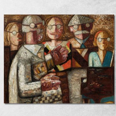 Music Performance Tadeusz Makowski tmk126 canvas print 