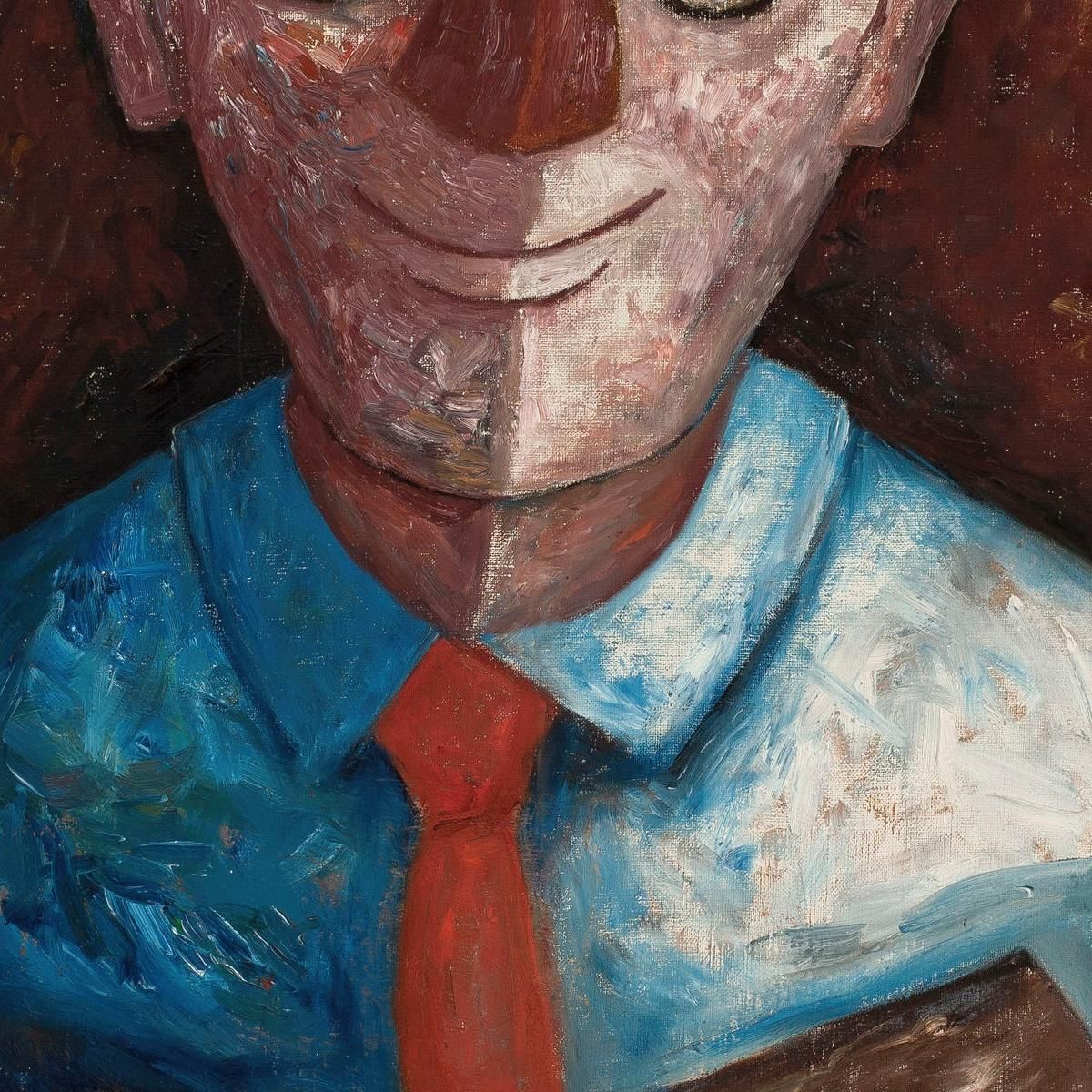 Portrait Of A Man With A Palette – Jacques Gotkowski Tadeusz Makowski tmk143 canvas print