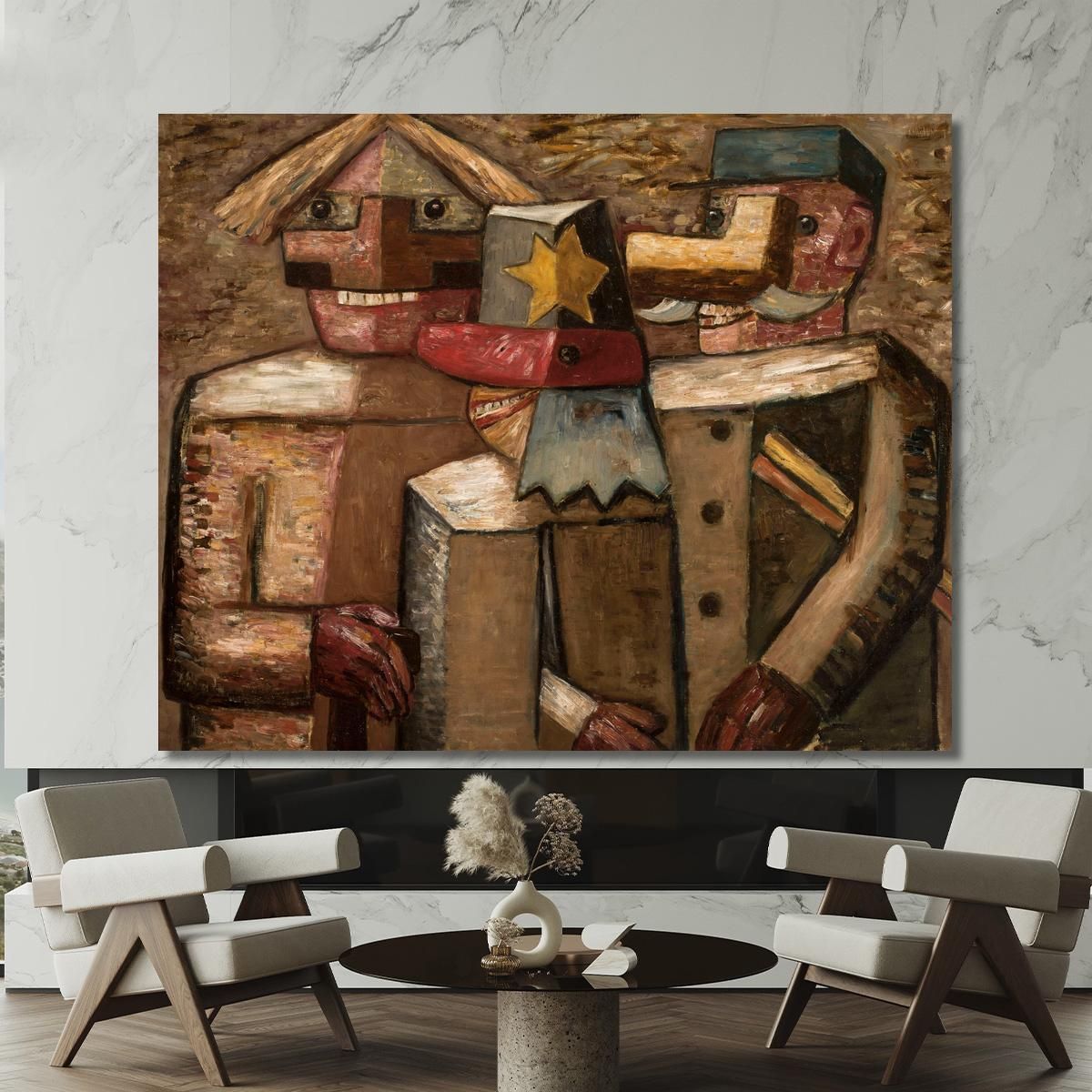 Railwaymen Tadeusz Makowski tmk151 canvas print 