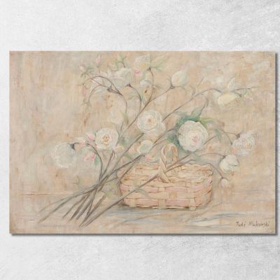Rose With A Basket Tadeusz Makowski tmk161 canvas print 